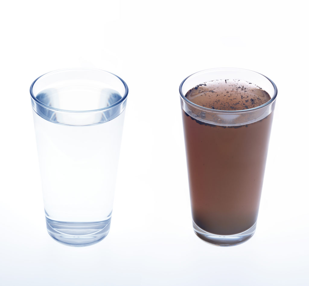 Brown Water In Glass