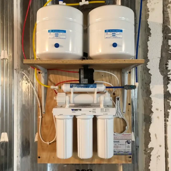 A Water Purification System On A Wall